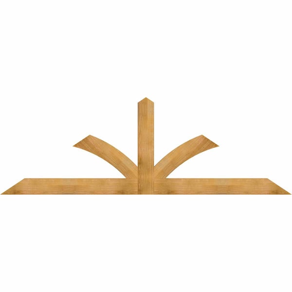 Ekena Millwork Richland Rough Sawn Timber Gable Bracket, Western Red Cedar, 108"W x 36"H x 2"D x 6"F, 8/12 Pitch GBW108X36X0206RIC00RWR - main